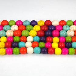 Howlite - Mixed Colours- 8mm Howlite - Mixed Colours- 8mm
