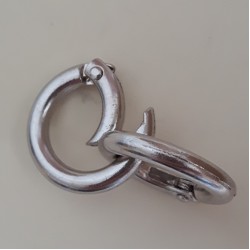 RING CLASP 20 mm RHODIUM COLOUR RING CLASP 20 mm RHODIUM COLOUR