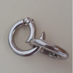 RING CLASP 20 mm RHODIUM COLOUR RING CLASP 20 mm RHODIUM COLOUR