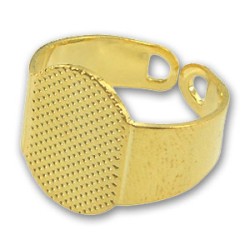 RING STAINLESS STEEL GOLD COLOUR RING STAINLESS STEEL GOLD COLOUR