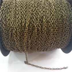 Chain 2 mm Brass Antique Colour Chain 2 mm Brass Antique Colour