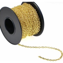 Brass Chain 1.6 mm Gold Plated Brass Chain 1.6 mm Gold Plated