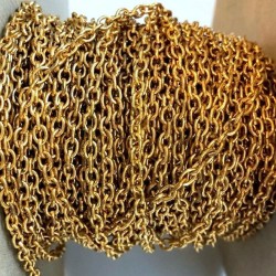 Chain 5 mm Raw Brass Colour Chain 5 mm Raw Brass Colour