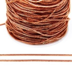 Beading (cardano) Chain 1.5 mm Copper Plated Beading (cardano) Chain 1.5 mm Copper Plated