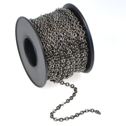 Chain 1.6 mm Gunmetal Colour Chain 1.6 mm Gunmetal Colour