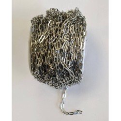 Stainless Steel Chain - 2.5X6  mm Silver Colour Stainless Steel Chain - 2.5X6  mm Silver Colour