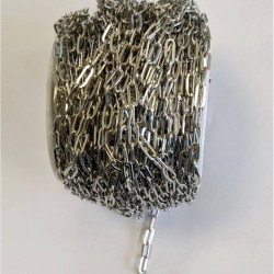 Stainless Steel Chain - 2.5X6  mm Silver Colour Stainless Steel Chain - 2.5X6  mm Silver Colour