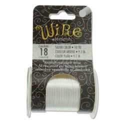 TARNISH RESIST MED TEMPER SILVER 18 GA-10YD/9.1 m TARNISH RESIST MED TEMPER SILVER 18 GA-10YD/9.1 m