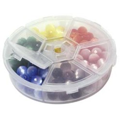 Bead Storage Organizer Round-6 slots Bead Storage Organizer Round-6 slots