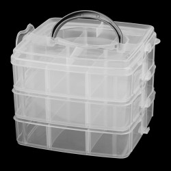 Plastic box / briefcase 3-story with handle Plastic box / briefcase 3-story with handle