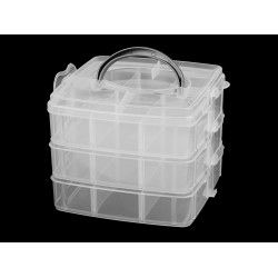 Plastic box / briefcase 3-story with handle Plastic box / briefcase 3-story with handle