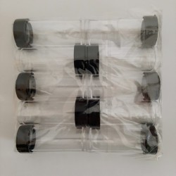 CLEAR PLASTIC JARS - 10 PCS. SET  CLEAR PLASTIC JARS - 10 PCS. SET