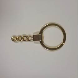 SPLIT RING 30 mm WITH CHAIN GOLD COLOUR SPLIT RING 30 mm WITH CHAIN GOLD COLOUR