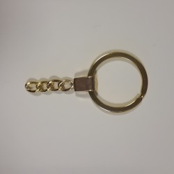 SPLIT RING 30 mm WITH CHAIN GOLD COLOUR SPLIT RING 30 mm WITH CHAIN GOLD COLOUR